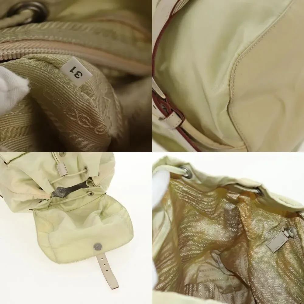 Prada Nylon Backpack Beige